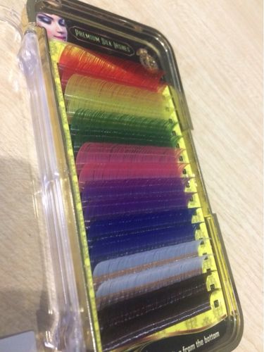 Customer photo review of Rainbow Lash Extensions (Full Set)