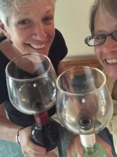 Customer photo review of Wine Guzzle Buddy