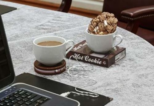 Customer photo review of USB Powered Beverage Warmer