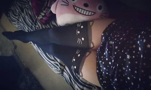 Customer photo review of Cute Kitty Fake Over Knee Thigh High Tights SP130045