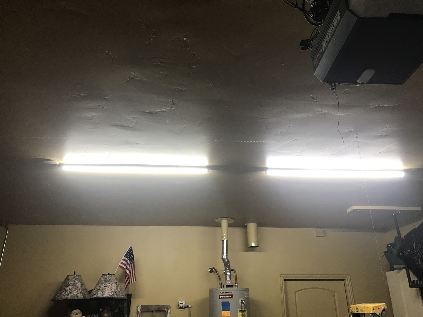 Customer photo review of T8 4ft V Shape LED Tube 30W Integrated 6500k Clear, 4 foot LED shop lights, 4000 Lumens