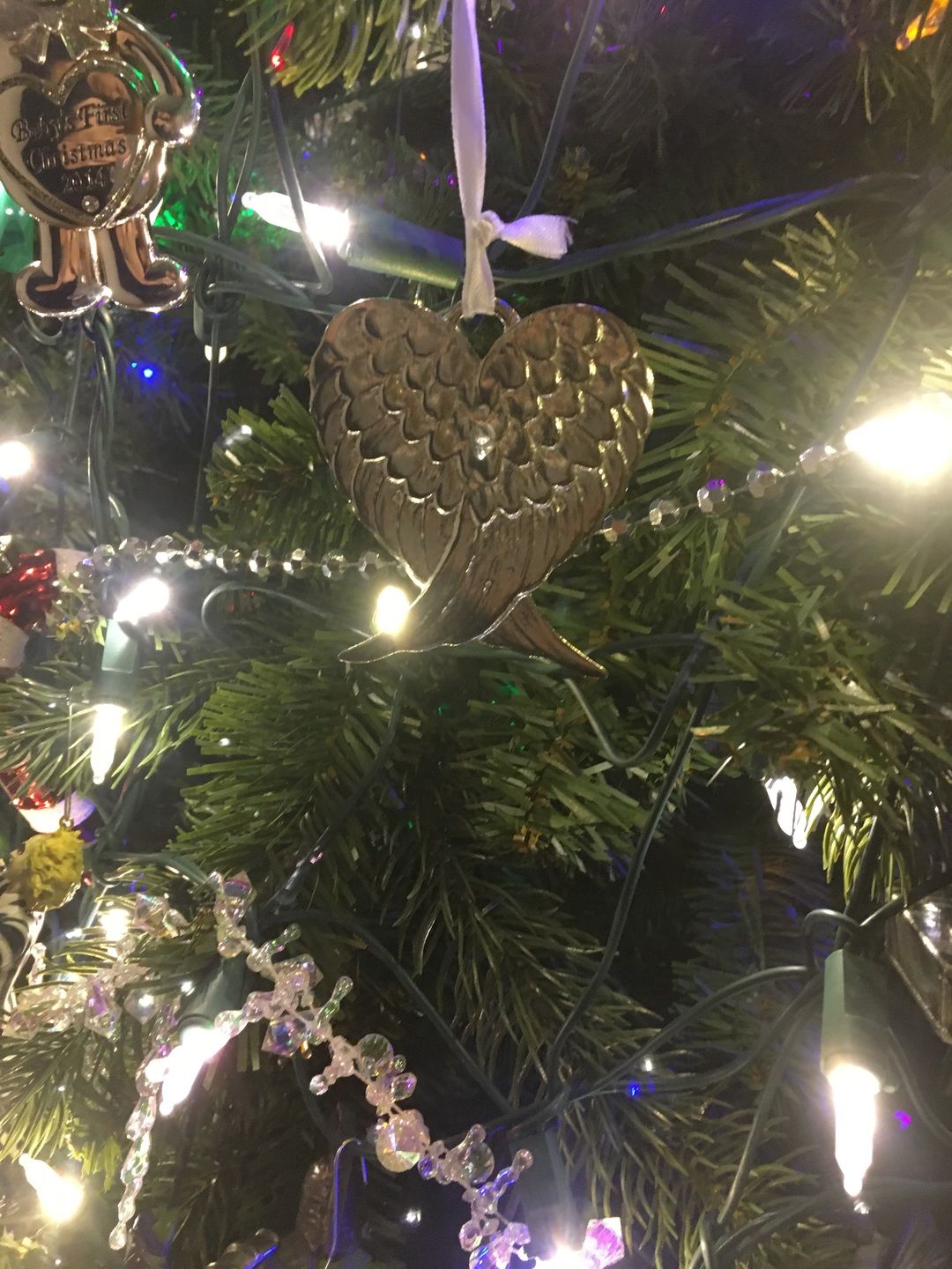 Customer photo review of Guardian Angel Christmas Ornament
