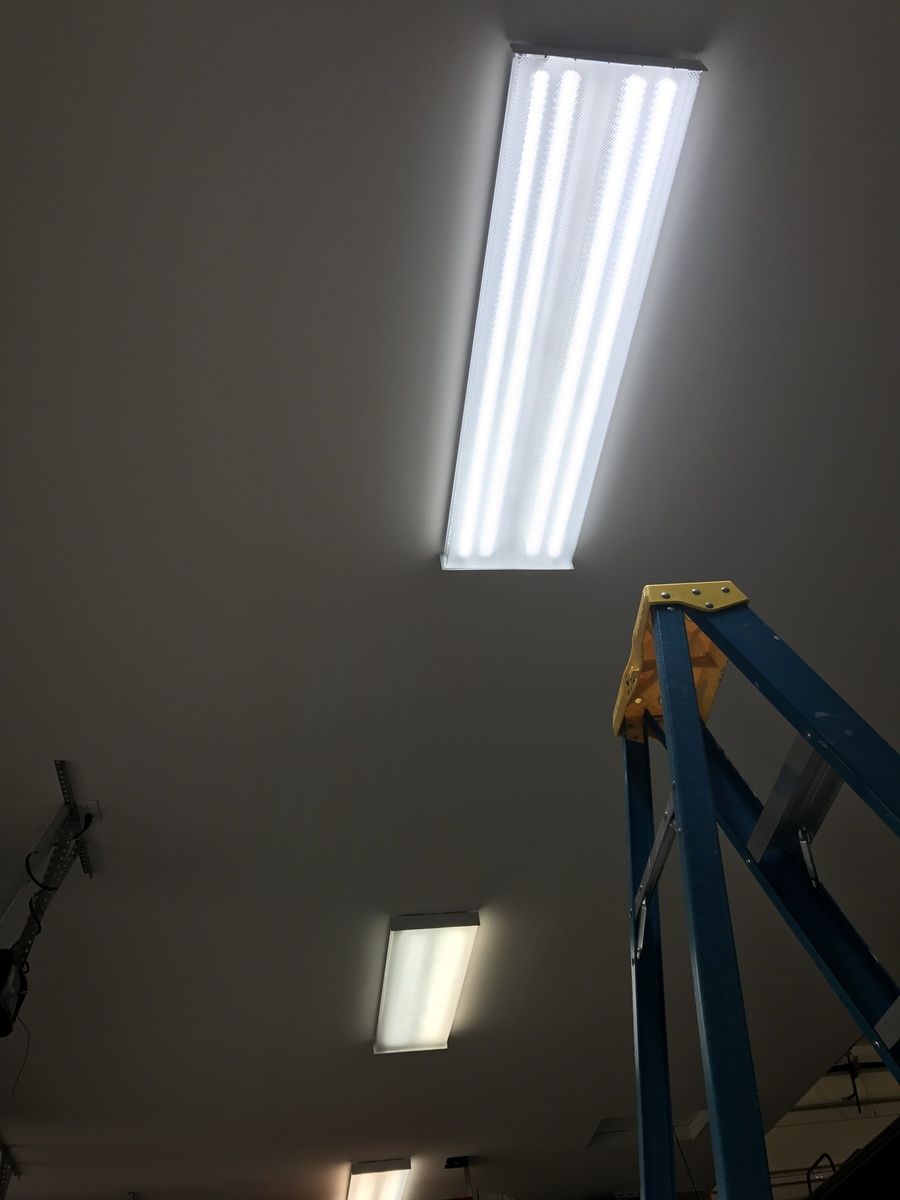 Customer photo review of Ballast Compatible T8 4ft 20W LED Tube 3000 Lumens 6500K Clear (Check Compatibility List; Not Compatible with all ballasts)