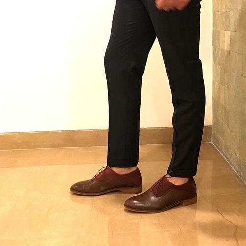 Customer photo review of Oxblood Combination Oxfords