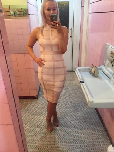 Customer photo review of Sugar & Spice Dress | BLUSH PINK