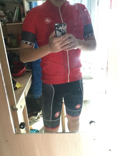 Customer photo review of CASTELLI 2017 Men ENTRATA 2 JERSEY FZ RED S-3XL(4516013-023)