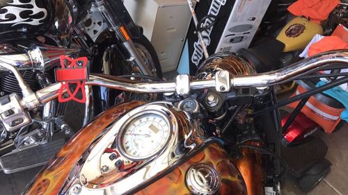 Customer photo review of Motorcycle Handlebar Phone Mount