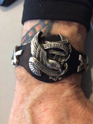 Customer photo review of Live To Ride, Ride To Live Bracelet