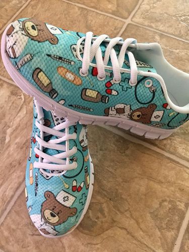 nurse doodle sneakers