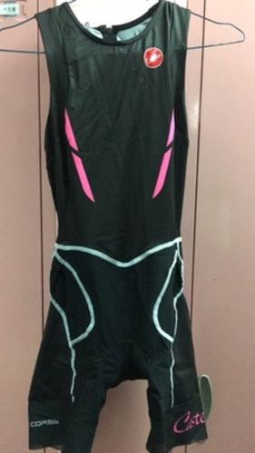 Customer photo review of CASTELLI FREE WOMEN TRI ITU SUIT pastel blue/caribbean