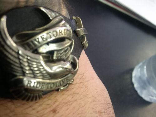 Customer photo review of Live To Ride, Ride To Live Bracelet