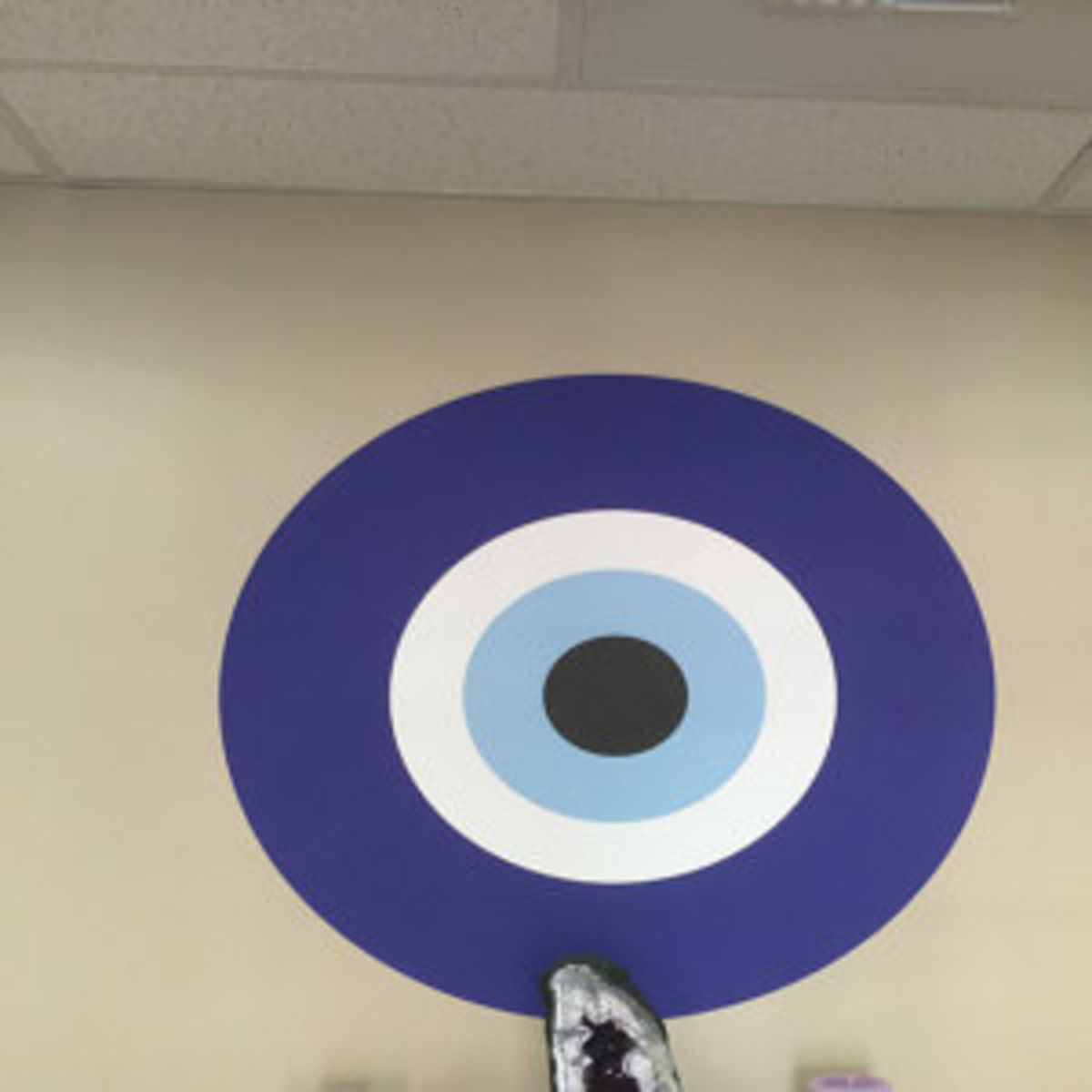 Customer photo review of Blue Evil Eye Wall Sticker Decal – My Wonderful Walls