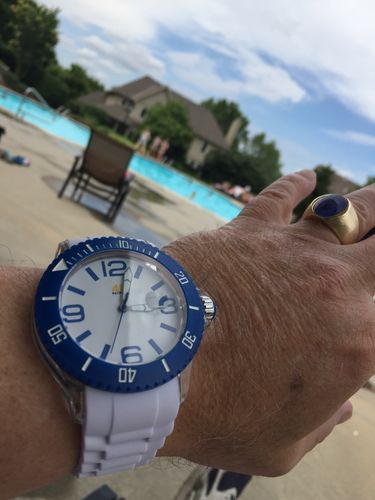 Customer photo review of 40Nine Extra Large 50mm Blue Watch