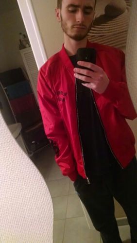 Customer photo review of Korea Dragon Bomber Jacket