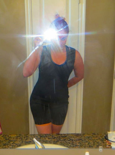 Customer photo review of 2017 Women "Body Shaper" Losing Weight Neoprene Sauna Suit