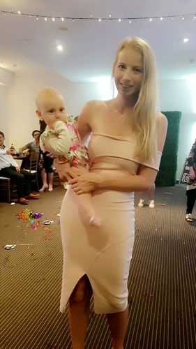 Customer photo review of Ava Dress | BLUSH PINK