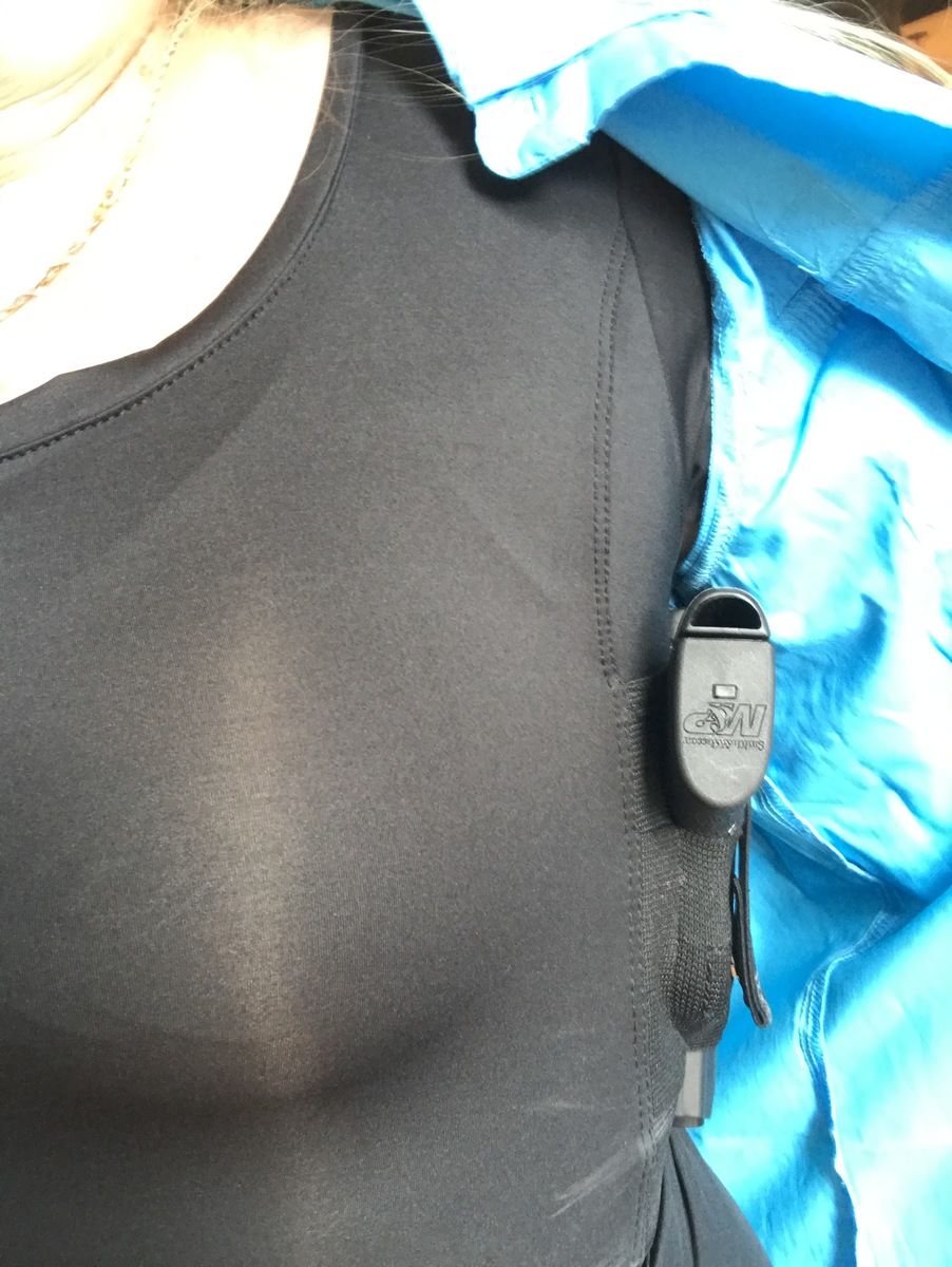 Customer photo review of Womens Concealed Carry Executive Tee