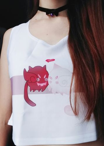 Customer photo review of KuroShiro Pet Weapon Crop Top SP179982