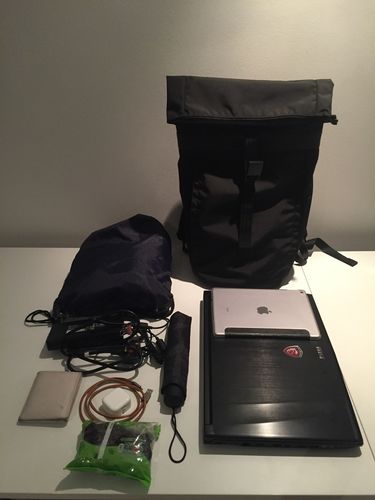 invisible rolltop backpack