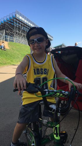 Customer photo review of Cowboys Star Snapback Cap - Black  (1-4 Years).