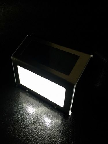 Customer photo review of Solar Powered Outdoor Lights (2 pc)