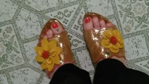 Customer photo review of "Flashy Leopard" Transformer Slide Sandal