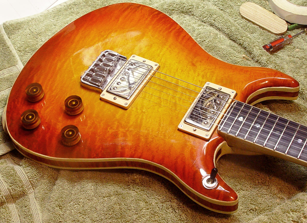 Customer photo review of 6 String Fixed Guitar Bridge