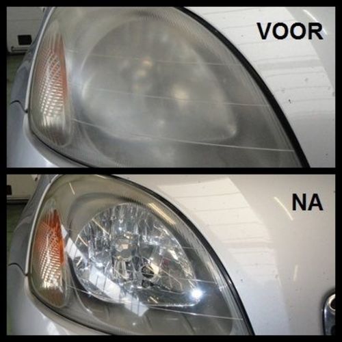 Customer photo review of 1 Display Box - 12 Single Sets, Headlights Cleaning and Restoration Wipes. Tariff No. 3405.90.0000