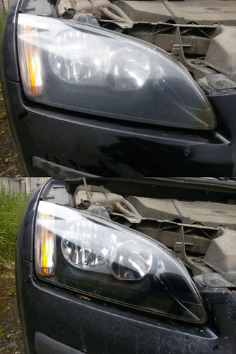 Customer photo review of 2 Sets- The Perfect Headlight Restoration Kit  - 67% OFF!