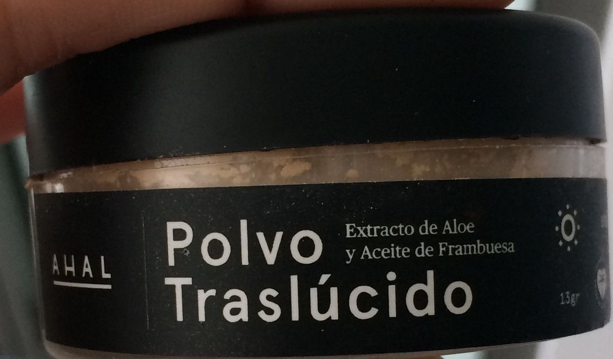 Customer photo review of Polvo traslúcido con Extracto de Aloe y Aceite de Frambuesa