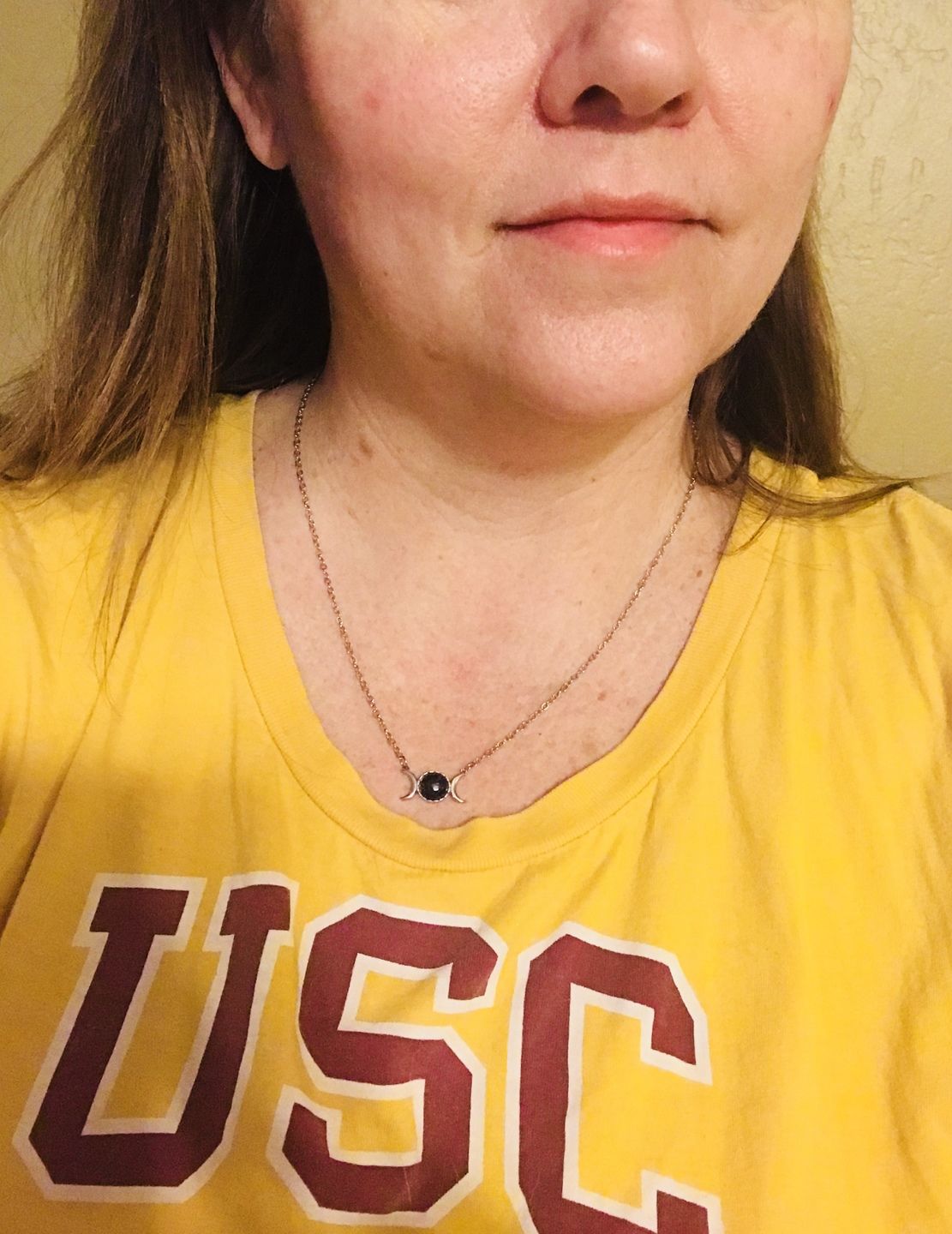 Customer photo review of Triple moon necklace