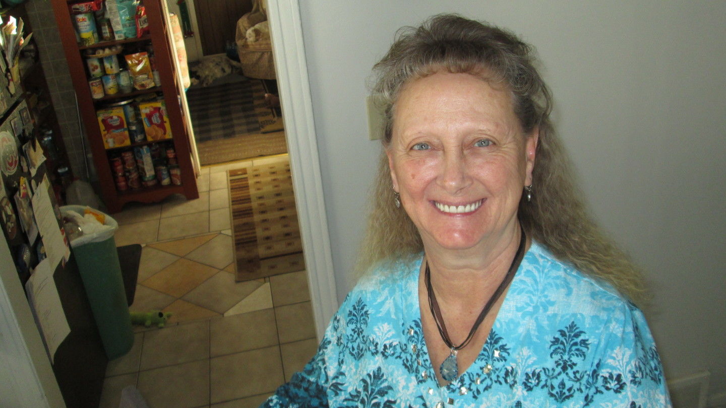 Customer photo review of Blue Moon Cremation Pendant