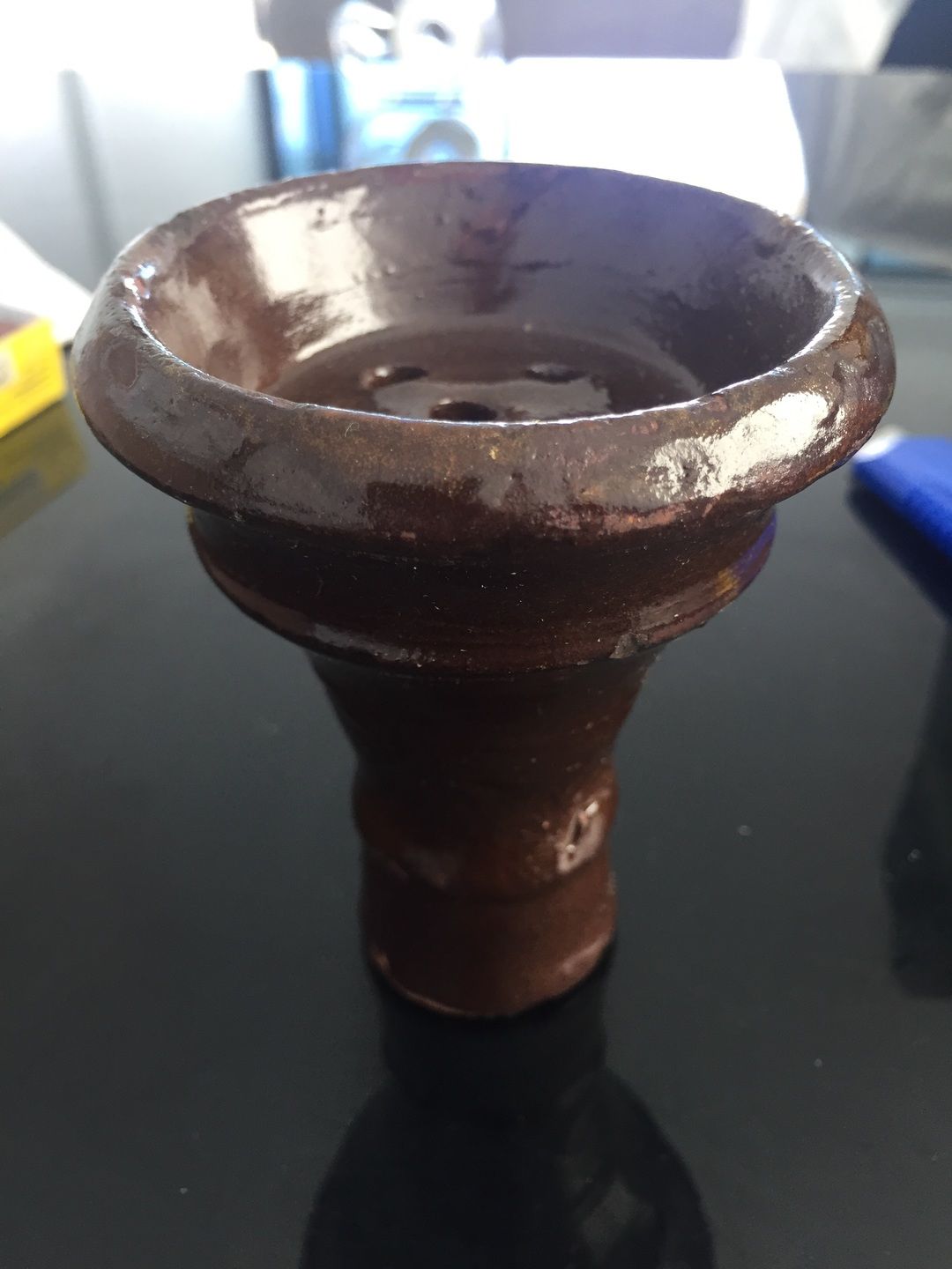 Customer photo review of Egyptian Clay Hookah Bowl