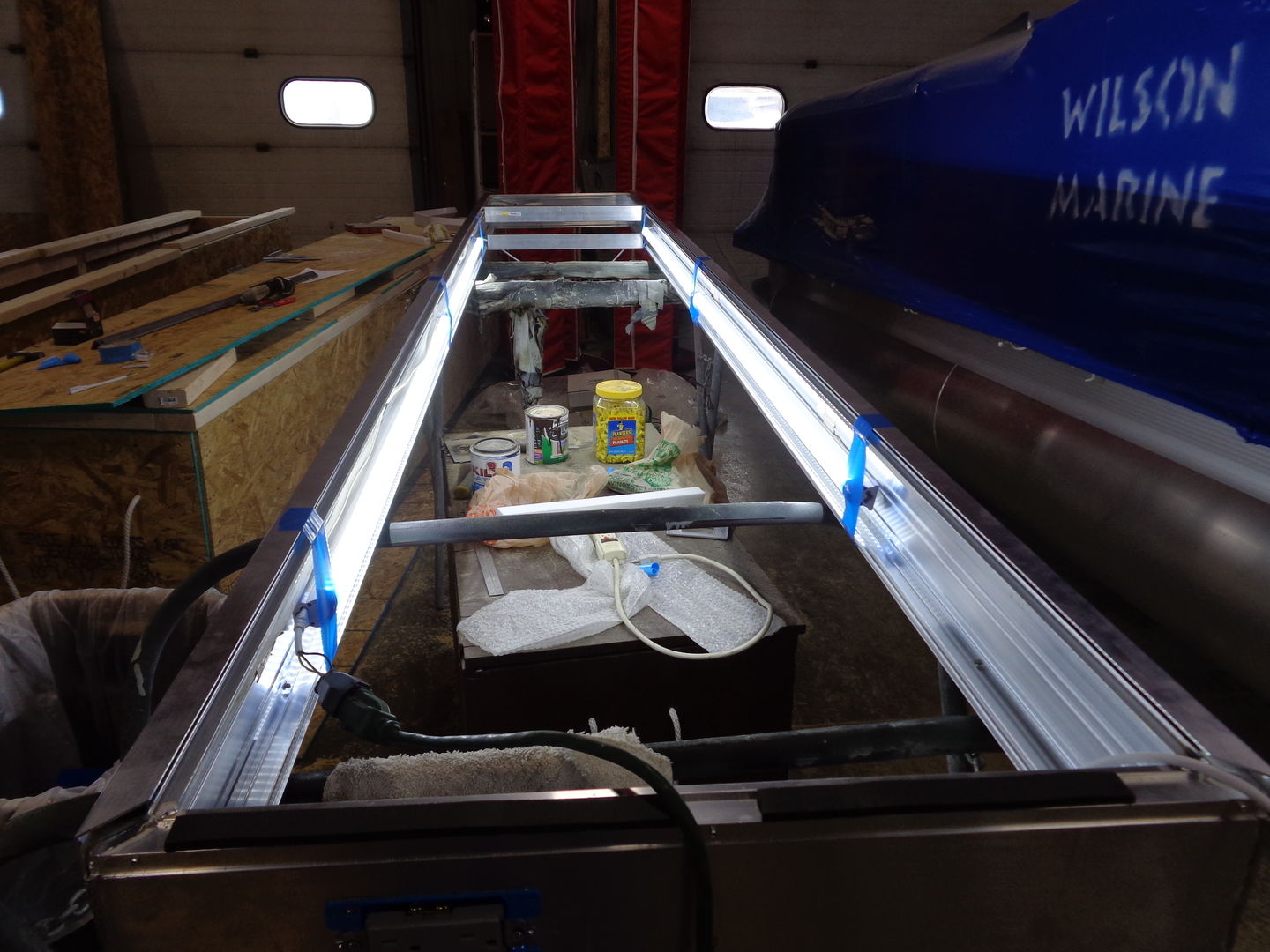 Customer photo review of T8 4ft V Shape LED Tube 30W Integrated 6500k Clear, 4 foot LED shop lights, 4000 Lumens