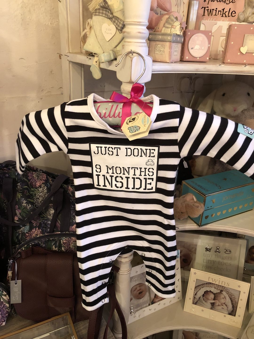 Customer photo review of Just Done 9 Months Inside® New Born Baby Grow- Baby Shower Gift - Coming Home Outfit  by Lazy Baby®