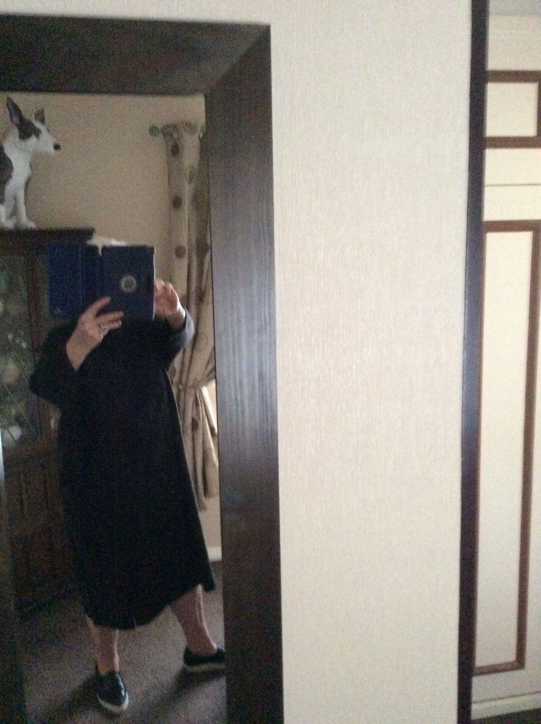 Customer photo review of Polka Dot Stretch Cotton Long Sleeved Dress