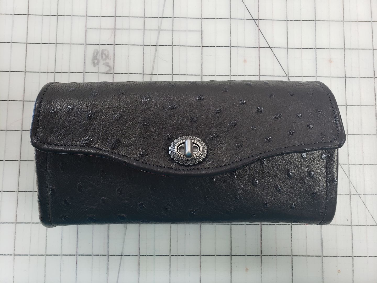 Customer photo review of Ostrich Embossed Lamb