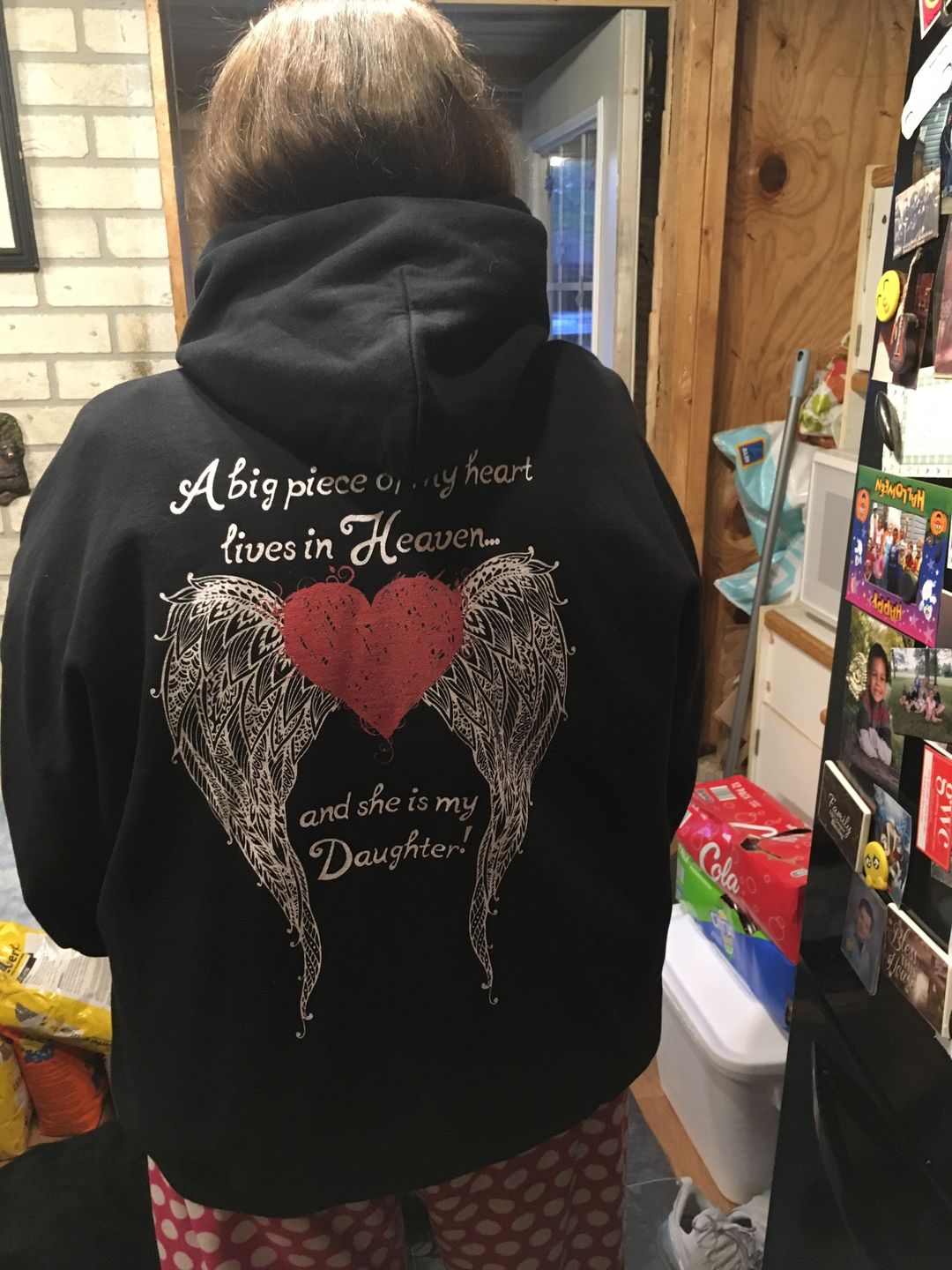 Customer photo review of Daughter - A Big Piece of my Heart Hoodie