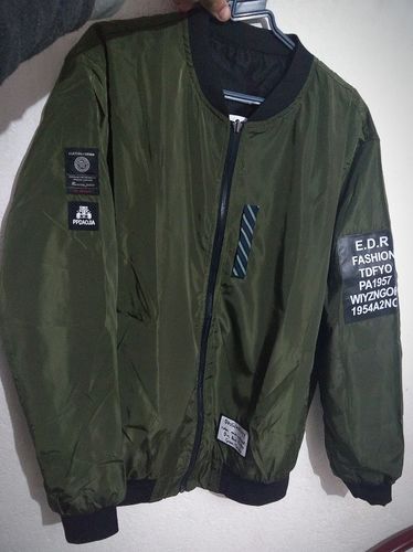 smiley reversible bomber jacket