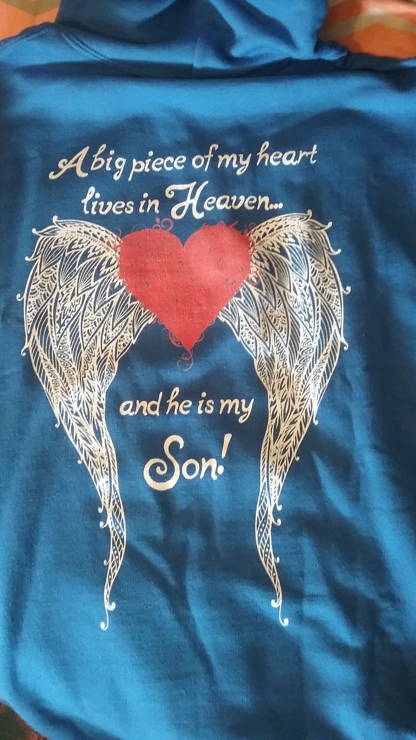 Customer photo review of Son - A Big Piece of my Heart Hoodie