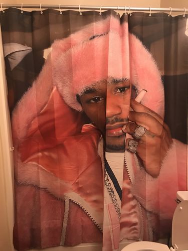 Camron Shower Curtain Pop Style Cam Ron Pink Hat Haze Custom Shower Curtain Reviews
