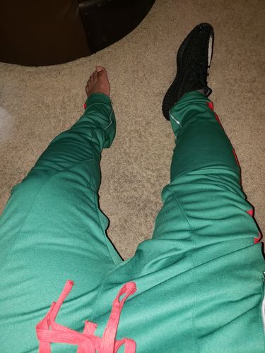 side stripe zip pocket track pants