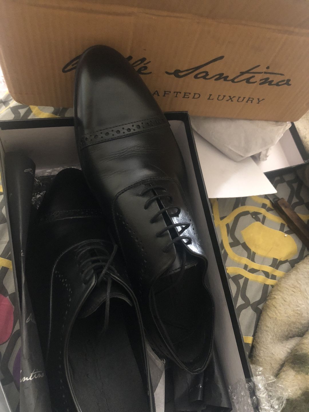 Customer photo review of Cap Toe Oxfords - Black