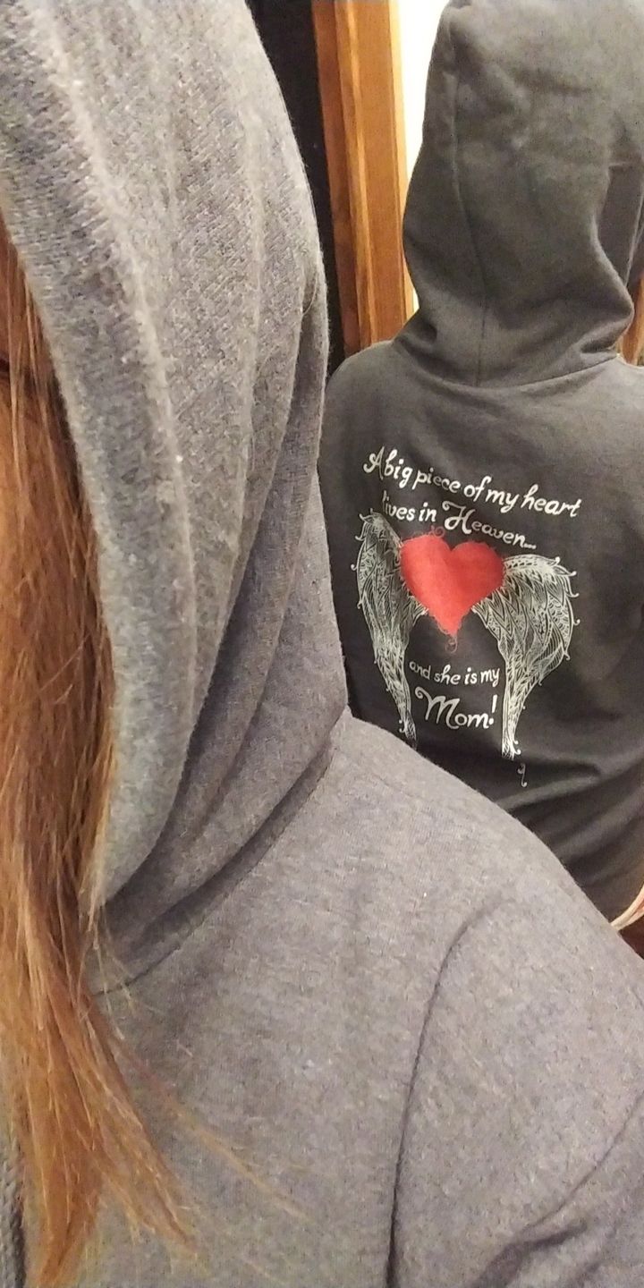 Customer photo review of Mom - A Big Piece of my Heart Hoodie
