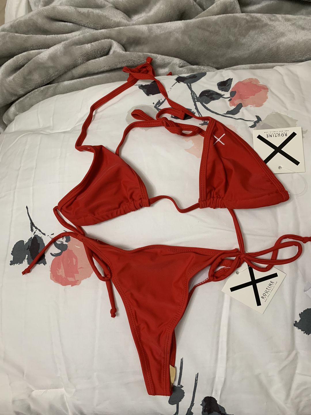 Customer photo review of Rose Red Bikini Top II