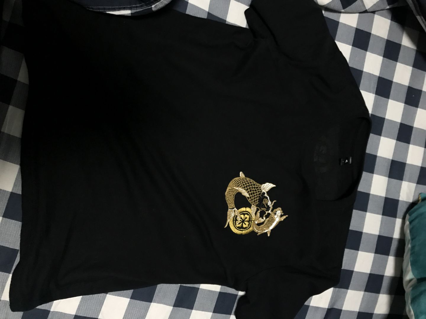 Customer photo review of Double Dragon & Koi Sukajan T-shirt