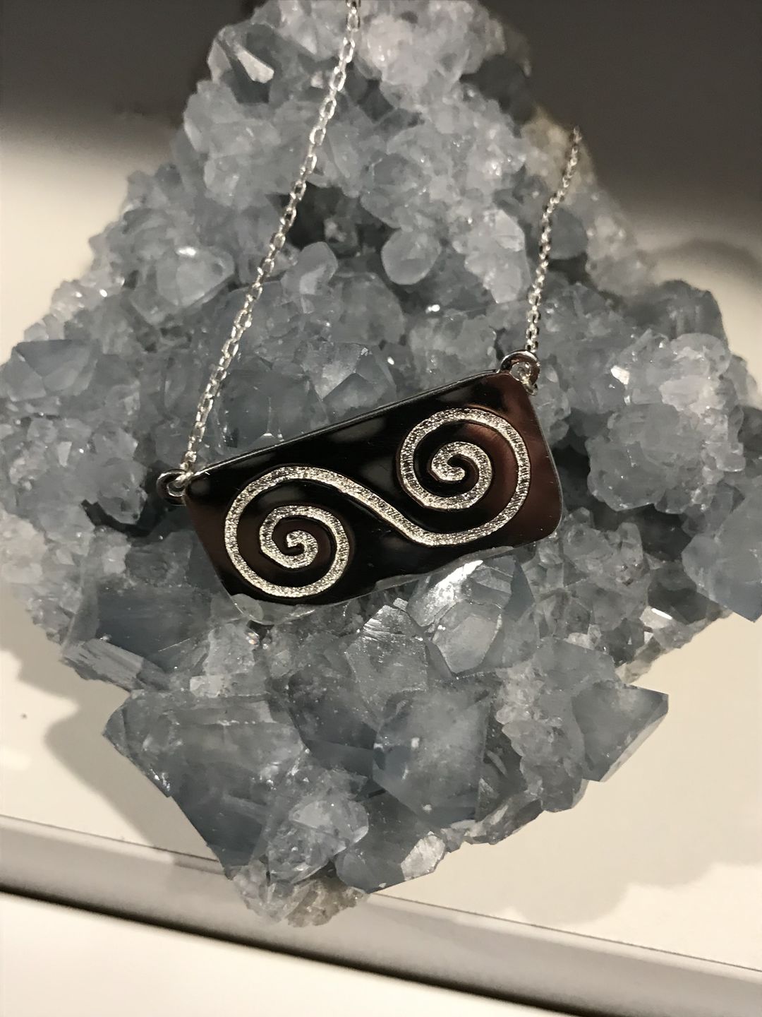 Customer photo review of GROWTH SILVER CELTIC NECKLACE
