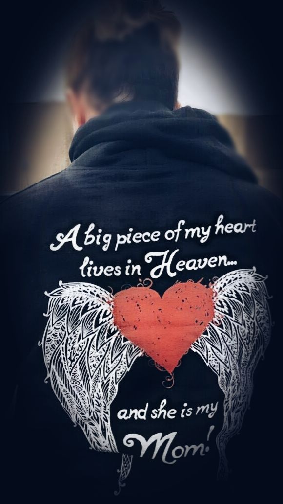 Customer photo review of Mom - A Big Piece of my Heart Hoodie