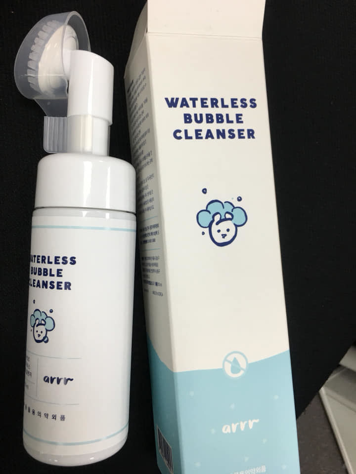 Customer photo review of arrr Waterless Bubble Cleanser