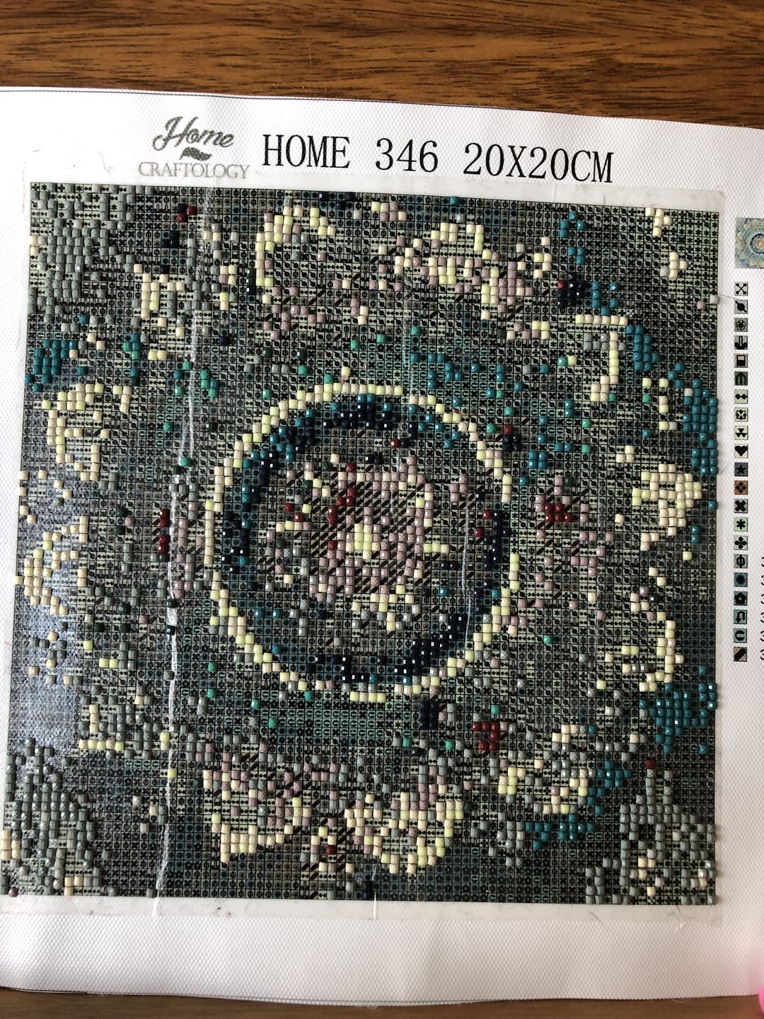 Customer photo review of Mandala - Diamond Painting Kit